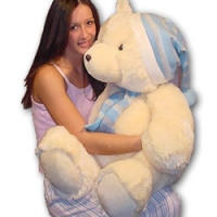 42" Teddy Bear with hat and Neck Tie.